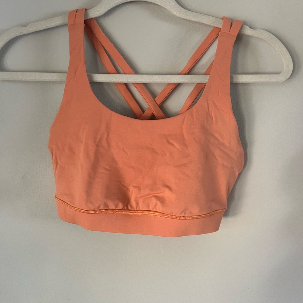 Lululemon Athletica Cross-Back Sports Bra - Coral